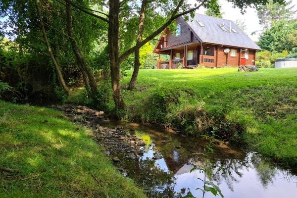 Stream with the lodge
