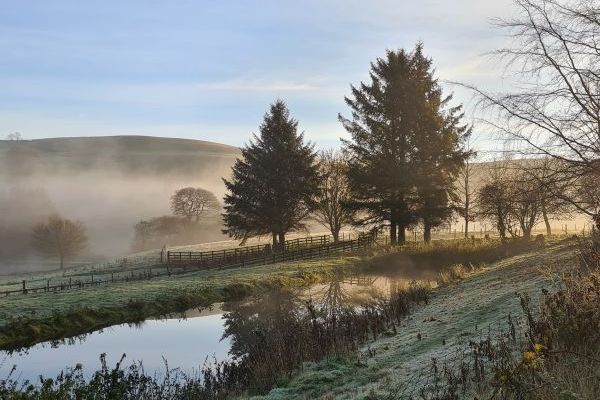 Isolated farm in mid wales