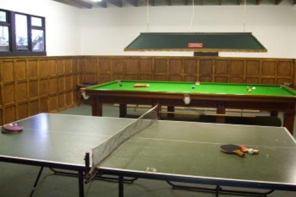 self-catering snooker table games room