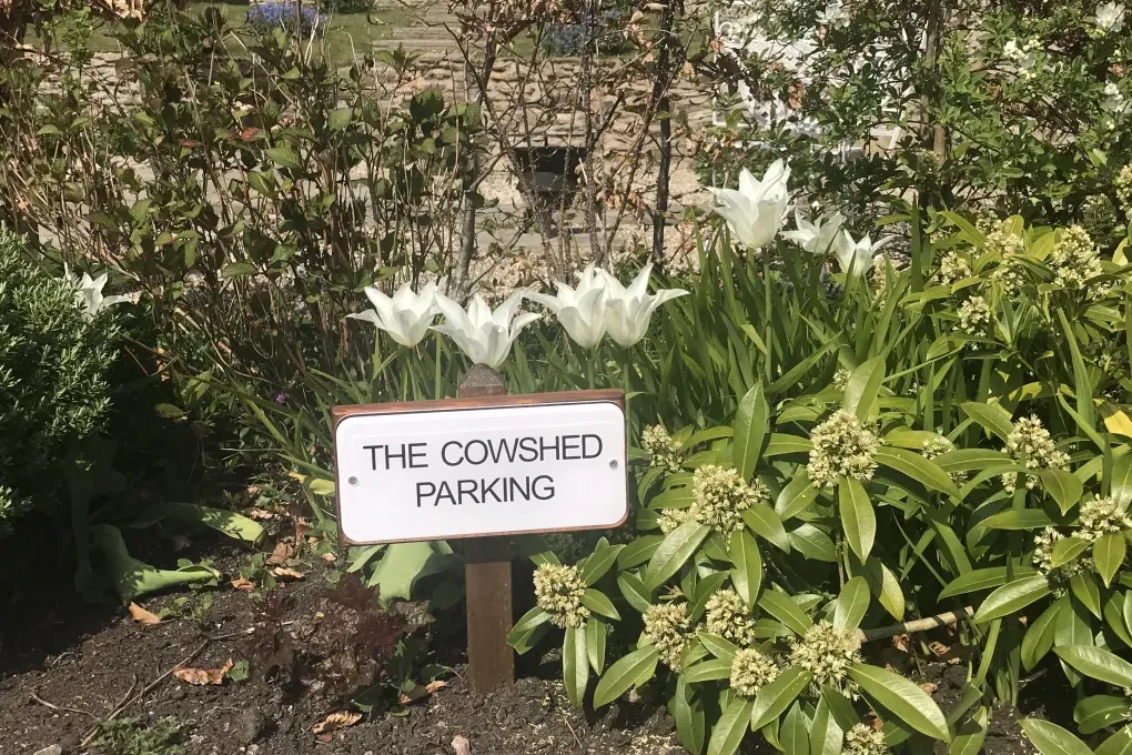The Cowshed parking
