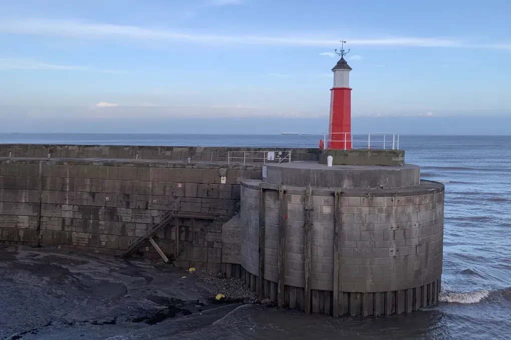 Watchet lighthouse.