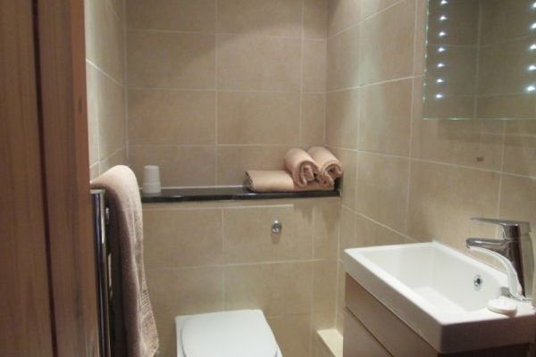 Ensuite vanity unit off master bedroom (toilet & basin)
