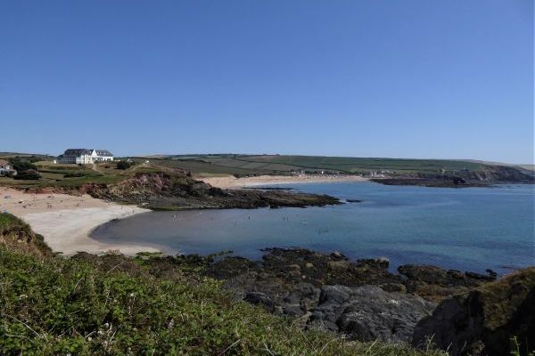 South Milton Sands beach and coast path