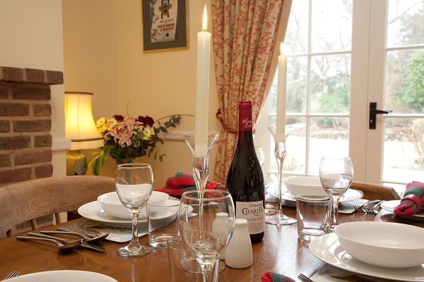 Dining Table with Garden Views