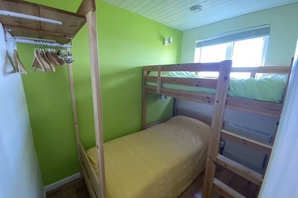 Bedroom 3 with full single and childs bed above