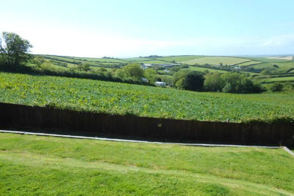 Stunning countryside view from the rear of Tubbs Delight South Devon