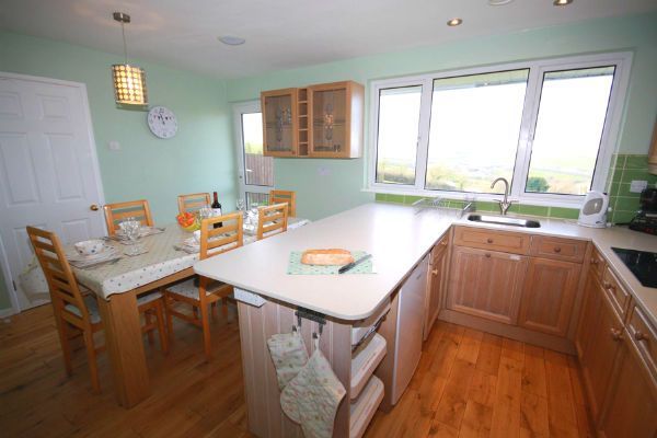 Open plan kitchen at Dog friendly holiday home
