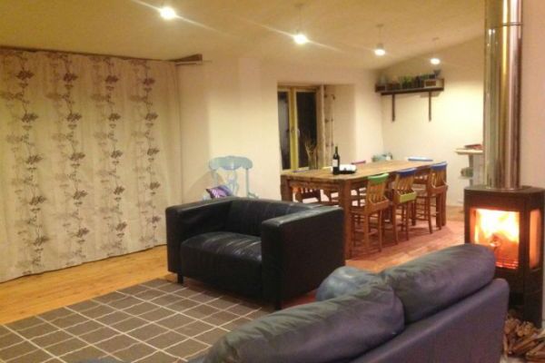 Open plan living area