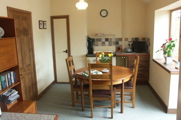 Dining area facing conservatory