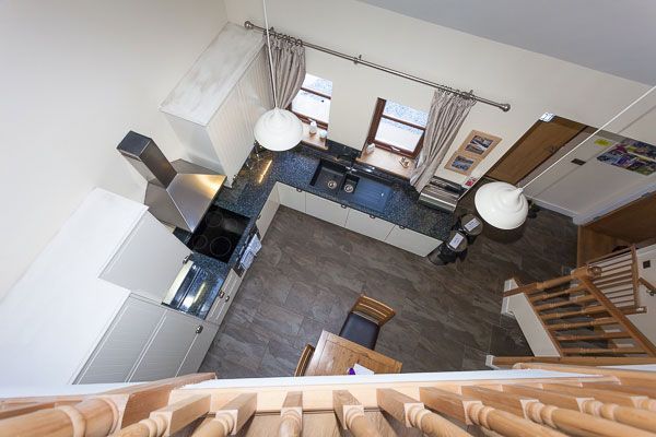 Vaulted ceiling at Laurel Cottage