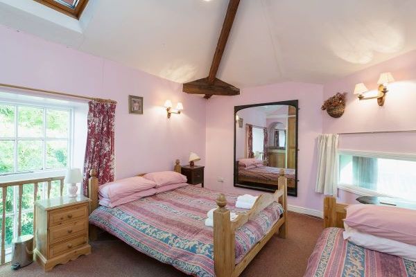 Double bed plus single bed
